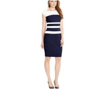 Ralph Lauren Navy and White Striped Dress *Like New*